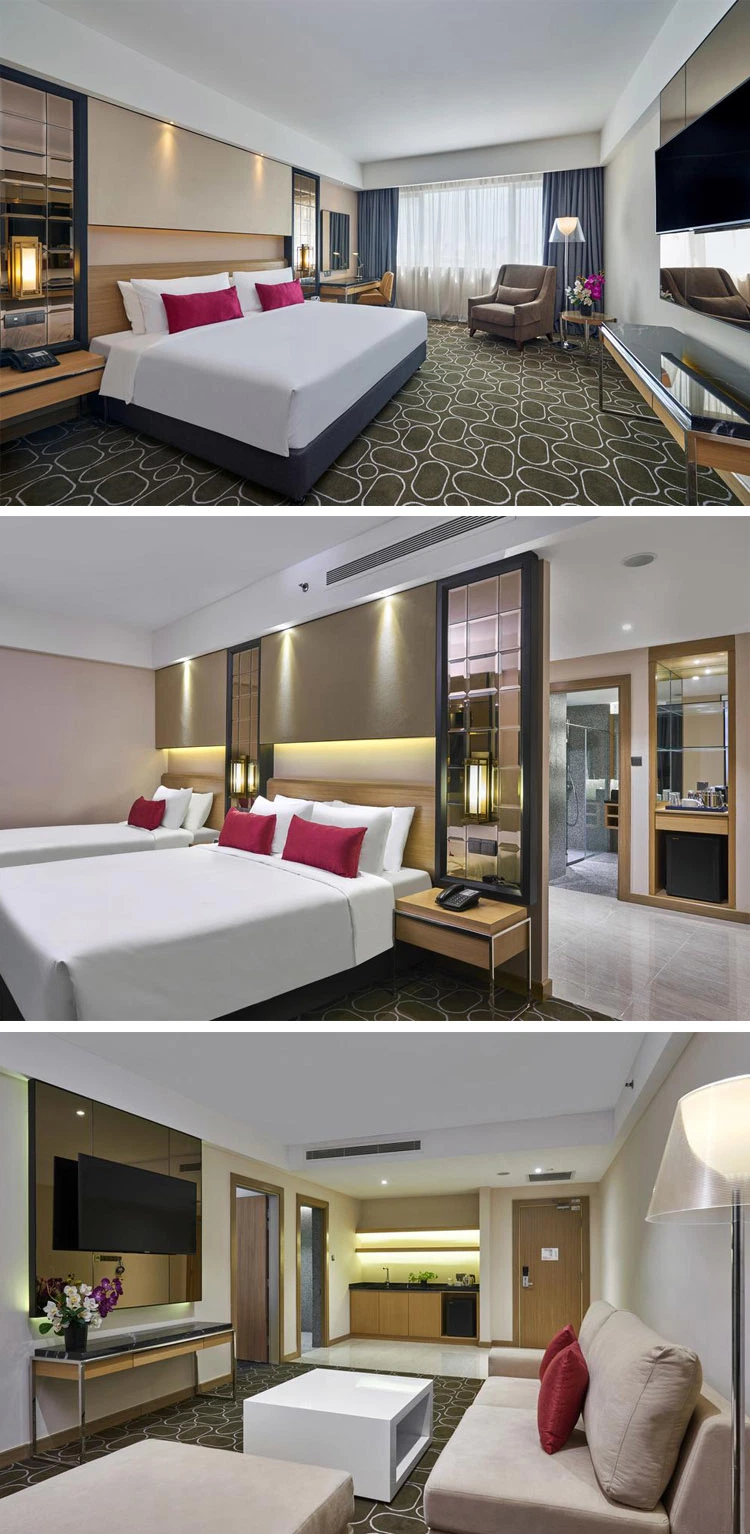 Custom Made Modern Wooden Laminate Upholstered Wyndham Hotel Furniture for Presidential Suite