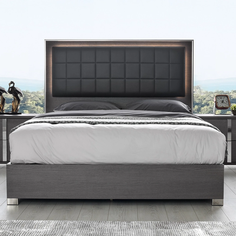 Nova Matt Grey Oak Bedroom Collection Hotel Bed Home Wooden Bedroom Furniture Sets