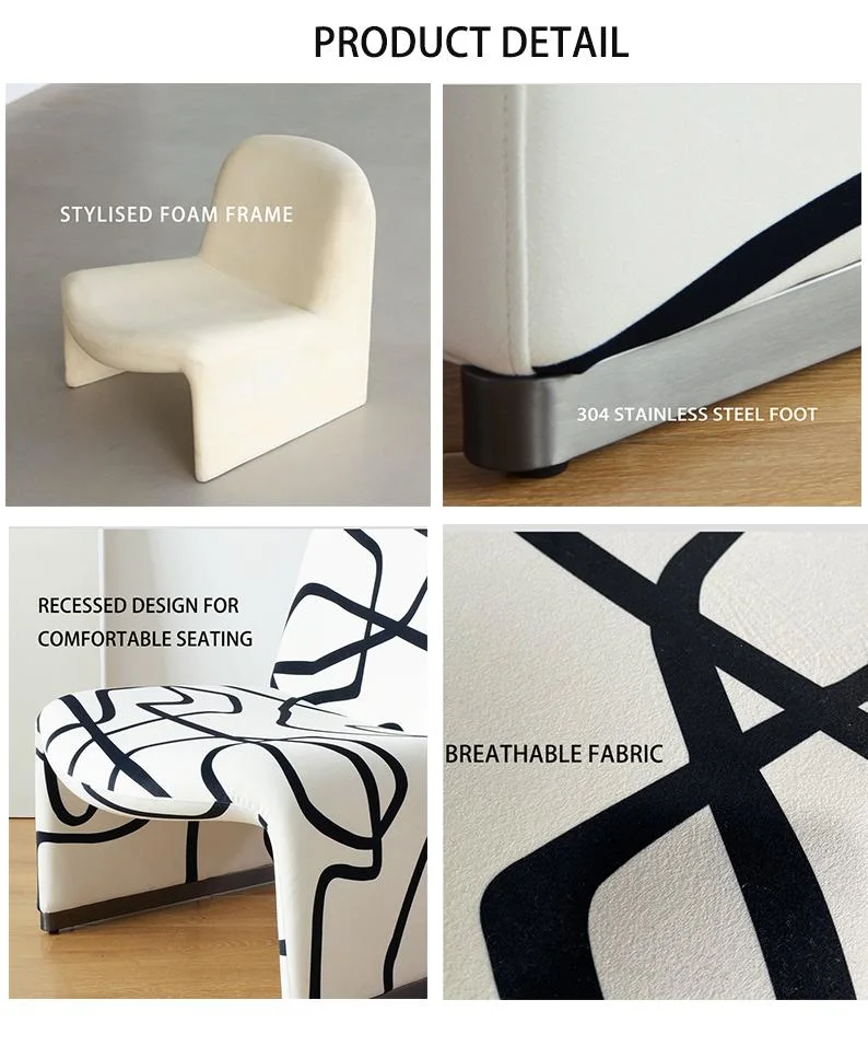 Modern Living Room Single Leisure Armchair Accent Leather Velvet Sofa Lounge Chair