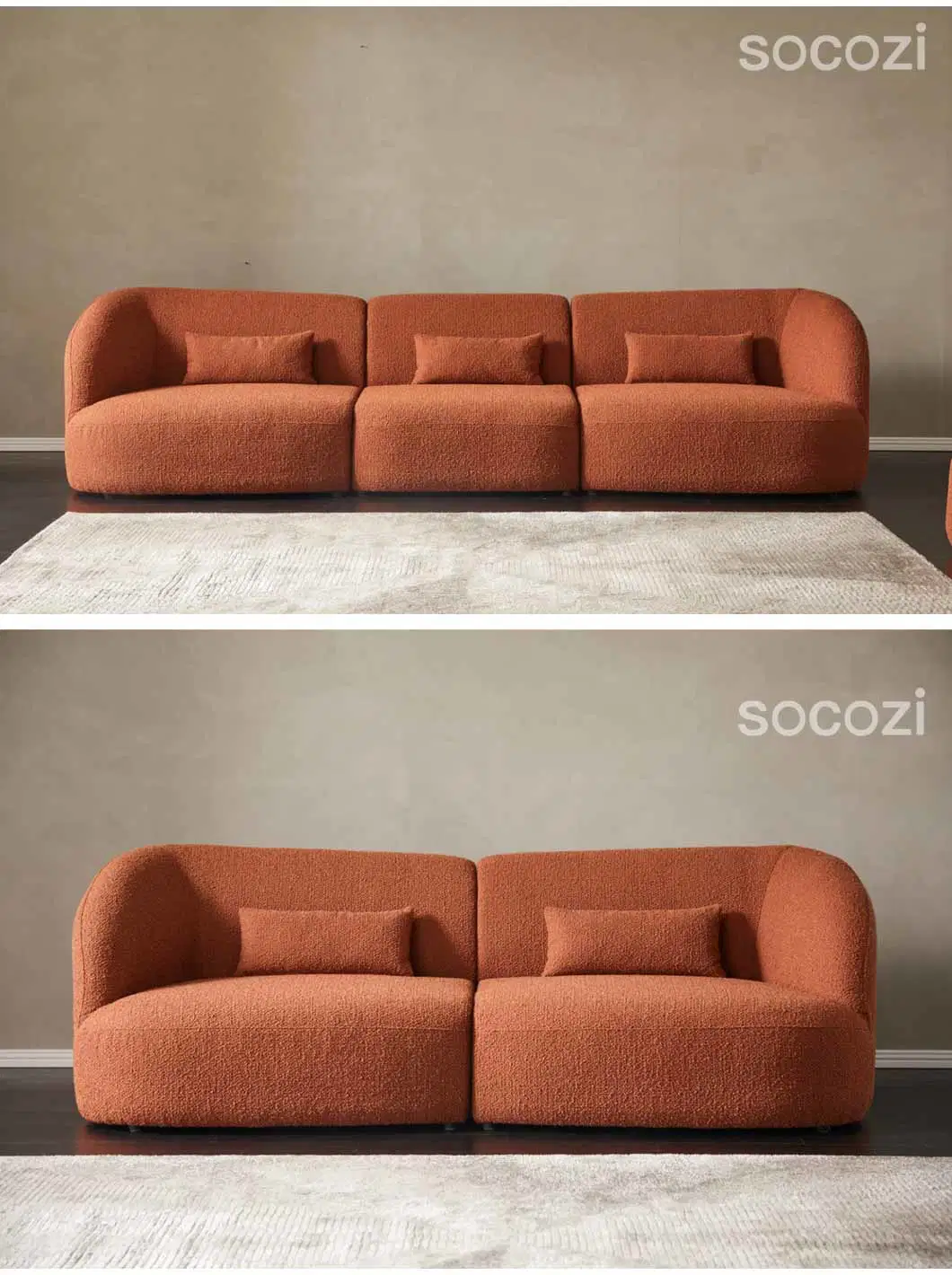 Modern Home Design Living Room Set Linen Velvet Fabric Couch Furniture Sofa