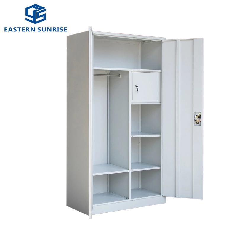 Steel Furniture for Bedroom, Office and Dormitory, Great Quality Wardrobe Closets with Safe Box