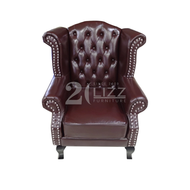 Chesterfield Design Home Furniture Living Room Velvet Fabric / Leather Sofa Chair