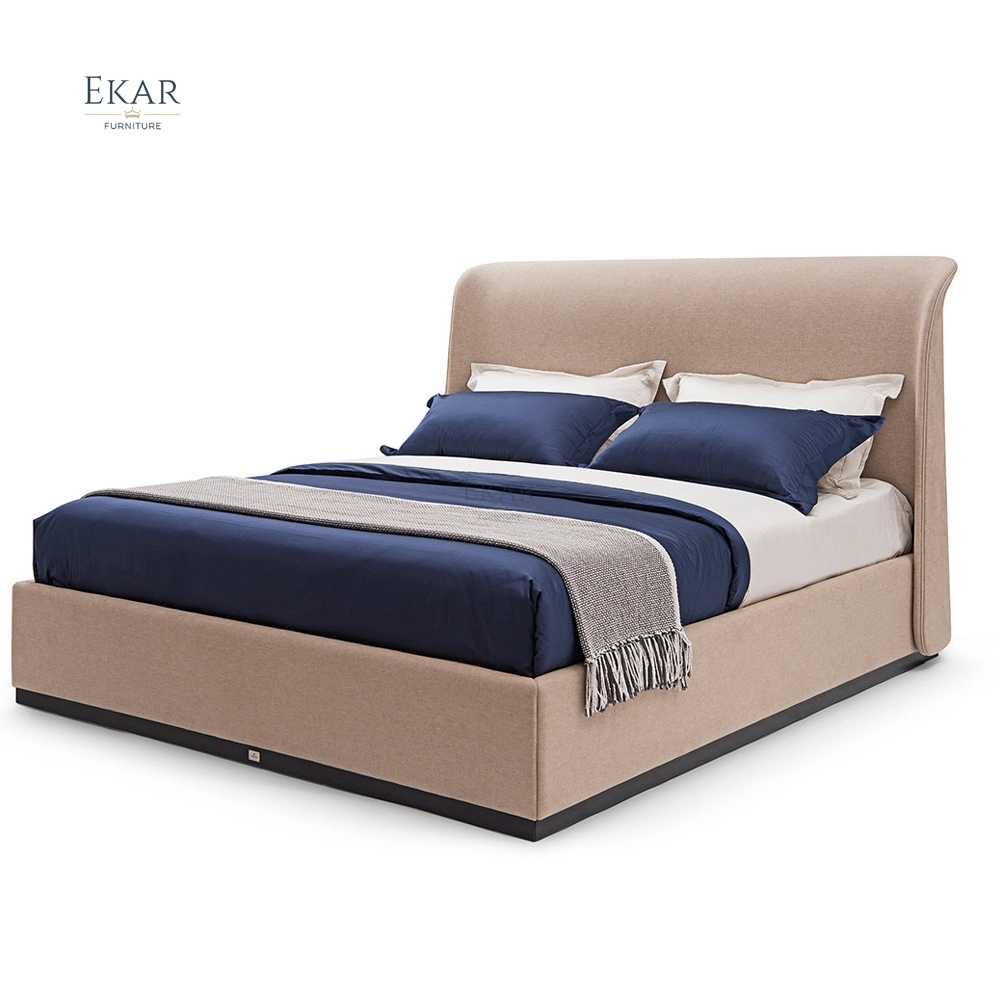 High End Upholstered Fabric Modern Bedroom Bed Furniture