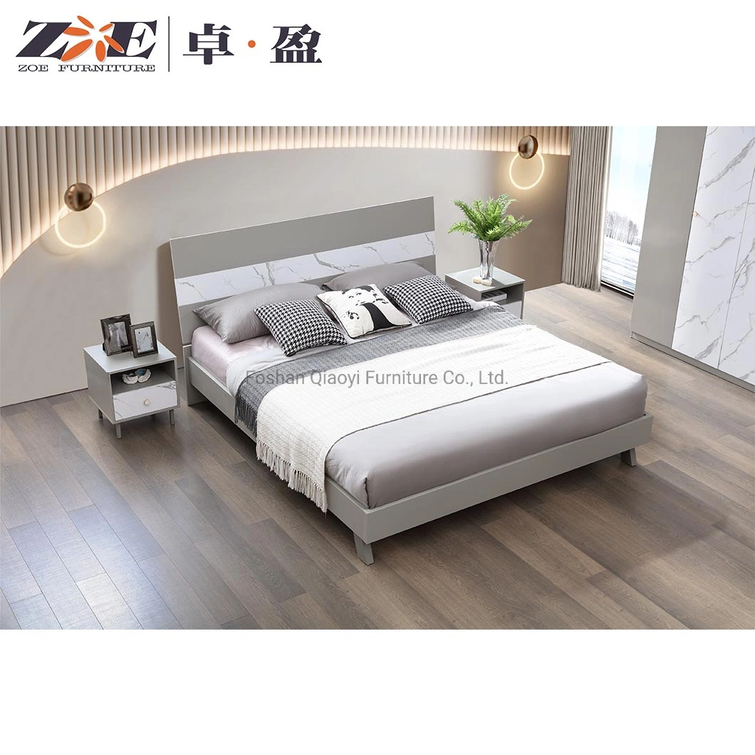 Luxury Bedroom Furniture Master Double Bed Wardrobe 5PCS Bedroom Set