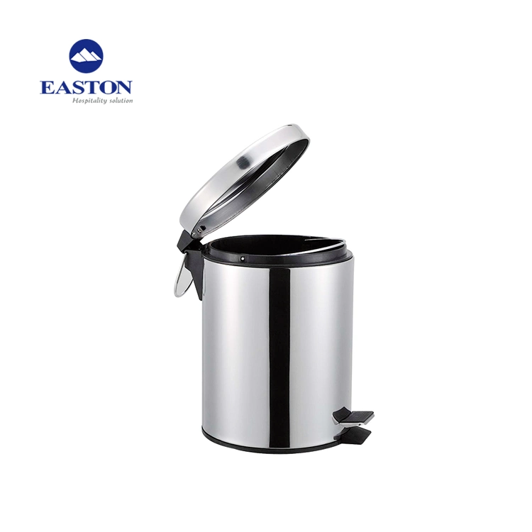 Hot Selling Hotel Double Layer Stainless Steel 5L Waste Bin