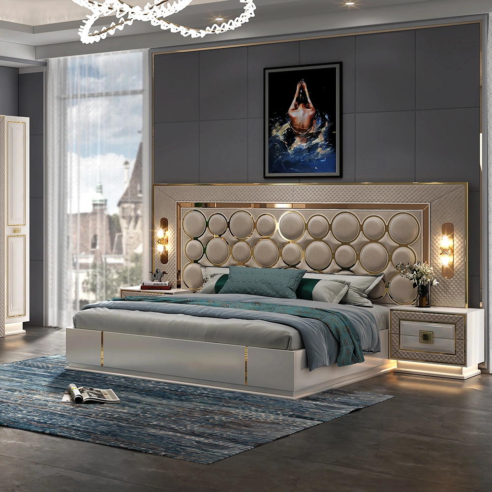 Ideal9903 New Design Wardrobe with Mirror 2020 Trending Foshan Guest Bed Room Set 5 Wyndham 4 Star Economic Hotel Bedroom Furnit