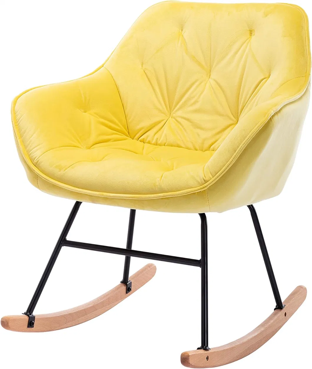 Bedroom Furniture Relax Velvet Sofa Chair Comfortable Rocking Chair(ZG31-012)