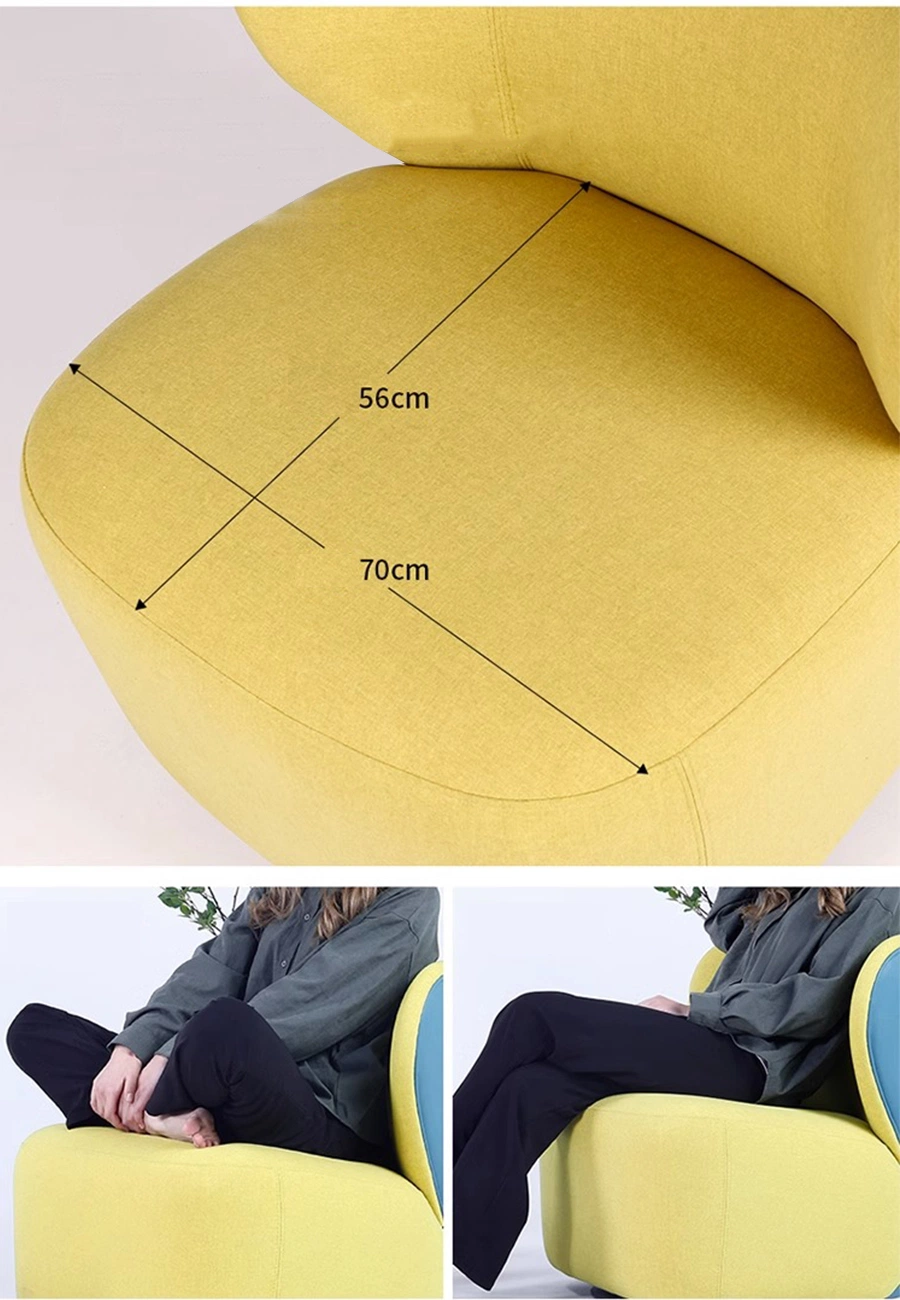 Customized Velvet Fabric Lounge Sofa Chair Modern Ergonomic Accent Leisure Living Room Chairs
