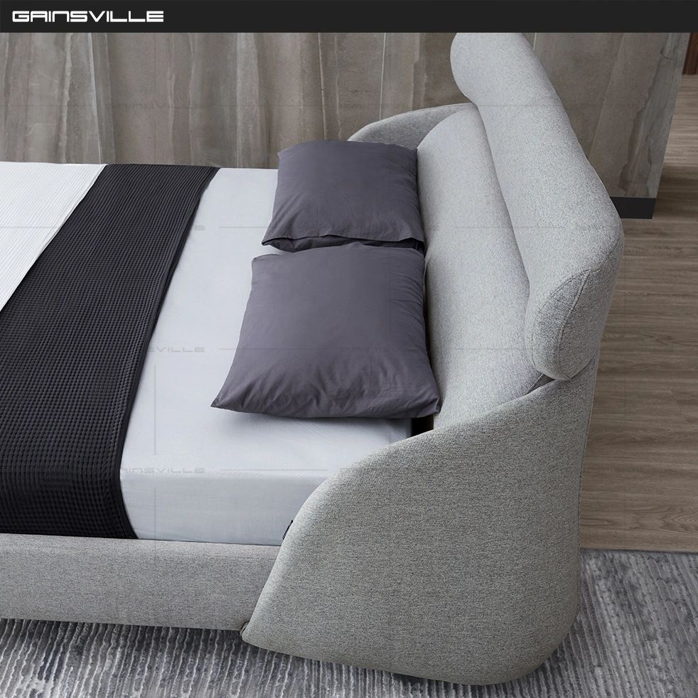 Best Seller Home Furniture Modern Bedroom &#160; Furniture Soft Upholstered Bed Fabric Bed in New Fashionable Unique Design