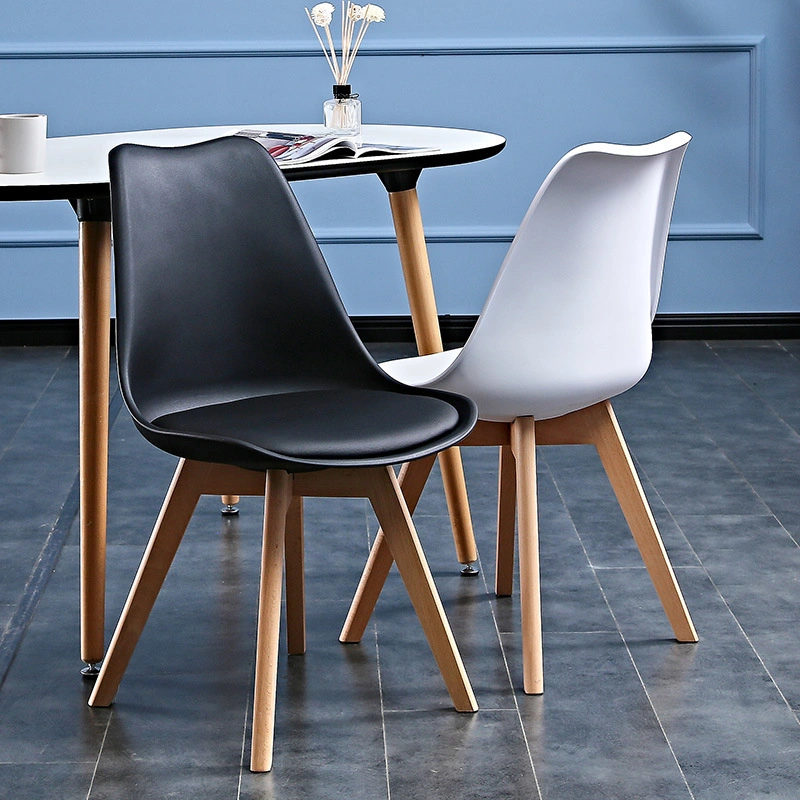 China Wholesale Modern Home Furniture Cheap Wooden Plastic Dining Chair for Restaurant/Hotel/Office/Bedroom/Livingroom