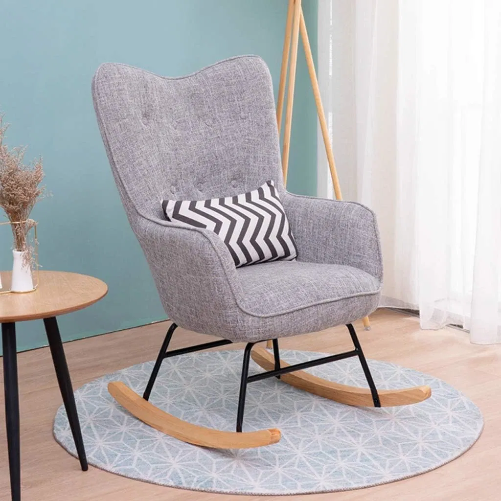 Bedroom Furniture Relax Velvet Sofa Chair Comfortable Rocking Chair(ZG31-012)