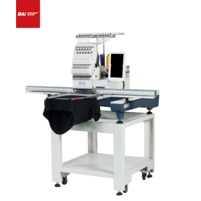 Bai Factory Direct Single Head Sheet Flat Bed Computer Small Embroidery Machine Supplier for Shop