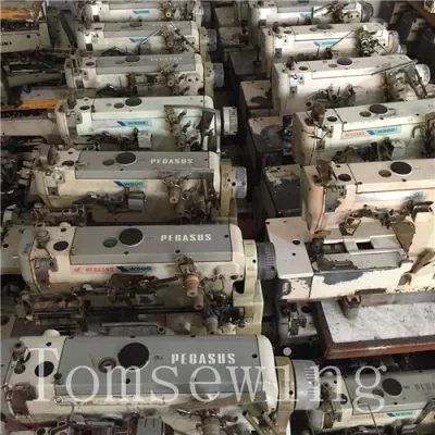 Flatbed Used Coverstitch Sewing Machine Secondhand Pegasus W500 W562 Maquinas De Coser