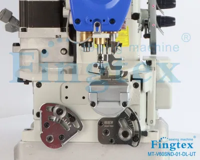 Fingtex Cylinder Bed Stepping Motor Interlock Sewing Machine with Auto Trimmer