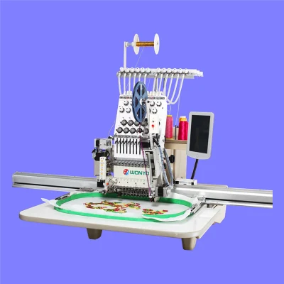 Good Quality Wonyo Computerized Single Head Sequin and Cording Embroidery Machine