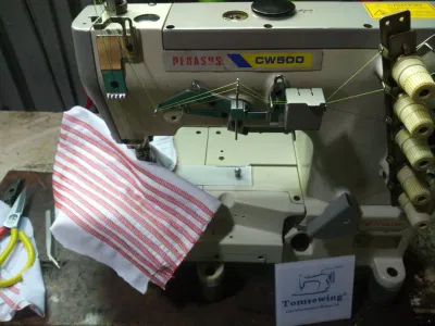 Flatbed Used Coverstitch Sewing Machine Secondhand Pegasus W500 W562 Maquinas De Coser
