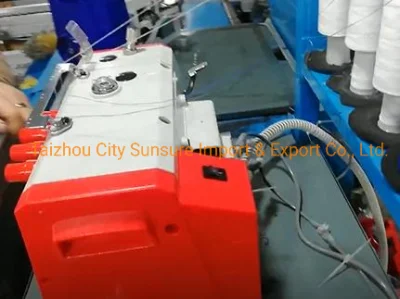 Direct Drive Super High Speed Overlock Sewing Machine with Stepping Motor and Auto-Trimmer and Three Light Eye Sensing Device Ss-6f-4D/at