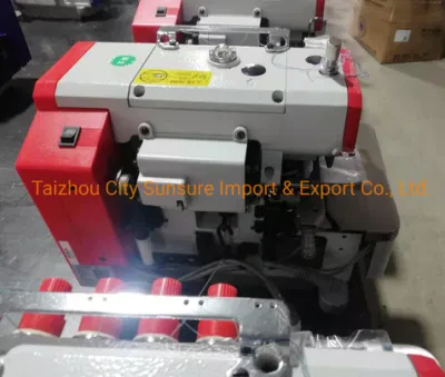 Direct Drive Super High Speed Overlock Sewing Machine with Stepping Motor and Auto-Trimmer and Three Light Eye Sensing Device Ss-6f-4D/at