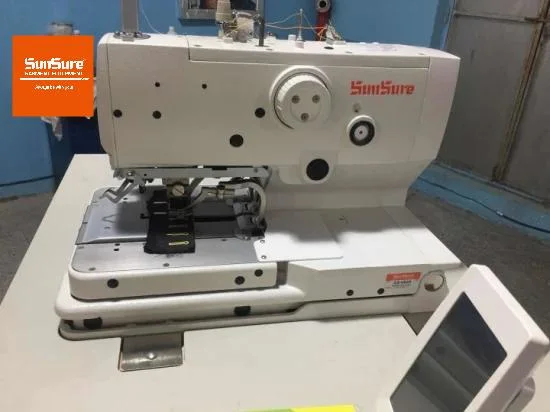 High-Speed Coputerized Eyelet Button Holing Sewing Machine with Thread Trimmer Ss-9820