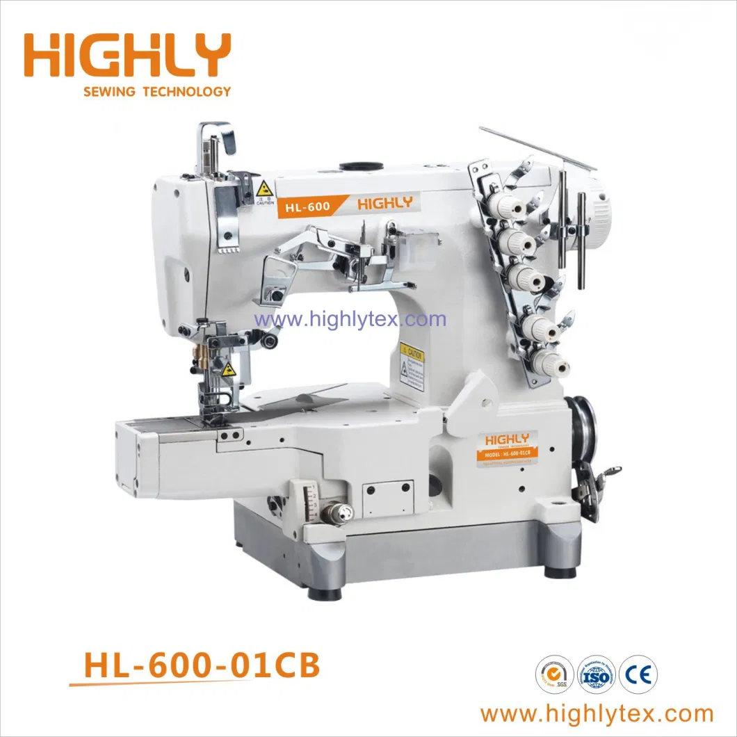 High Speed Flat Bed Interlock Stretch Sewing Machine with Auto Trimmer