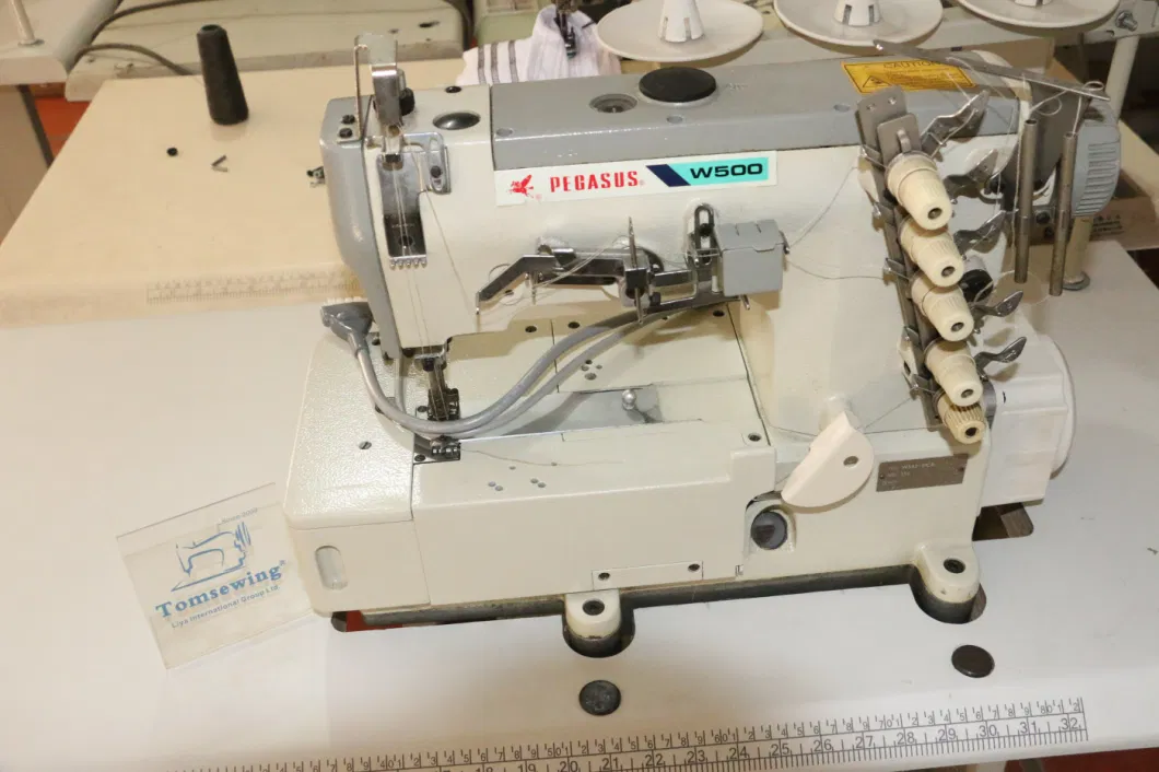 Flatbed Used Coverstitch Sewing Machine Secondhand Pegasus W500 W562 Maquinas De Coser