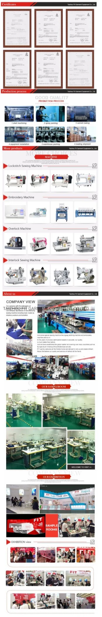 Integrated Motor with Automatic Thread Cutting Direct Drive Lockstitch Sewing Machine (FIT-E6-D2)