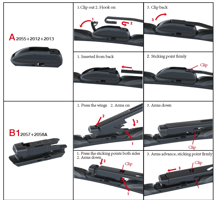 Auto Car Accessories Flat Wiper Blade Windshield Wiper of Audi Special Vehicle