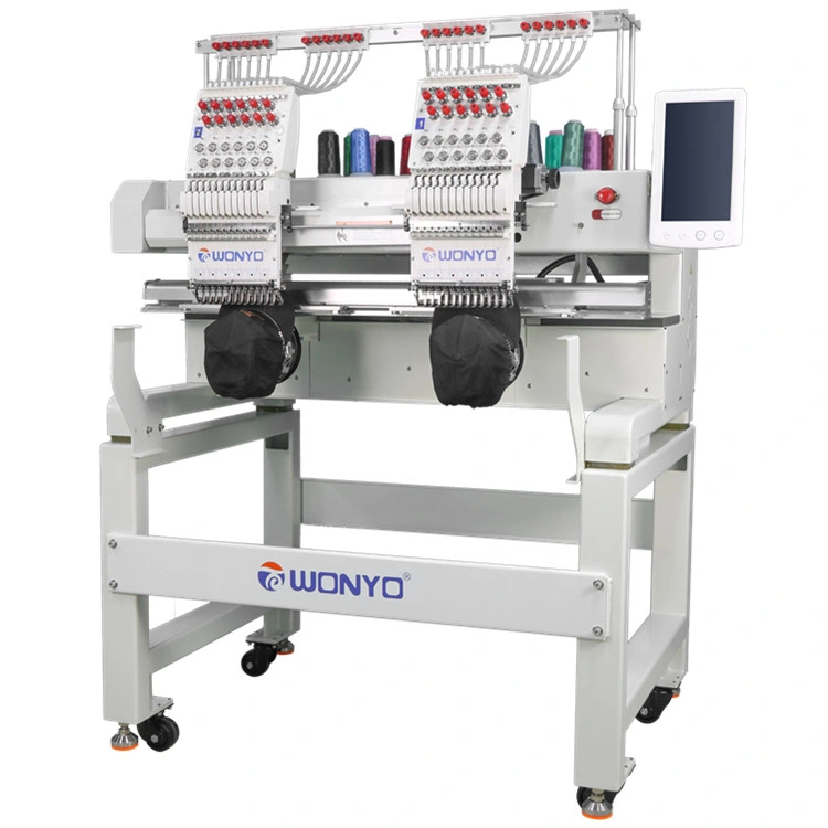 2 Head 9/12/15 Needle Multi Head Custom Embroidery Machine