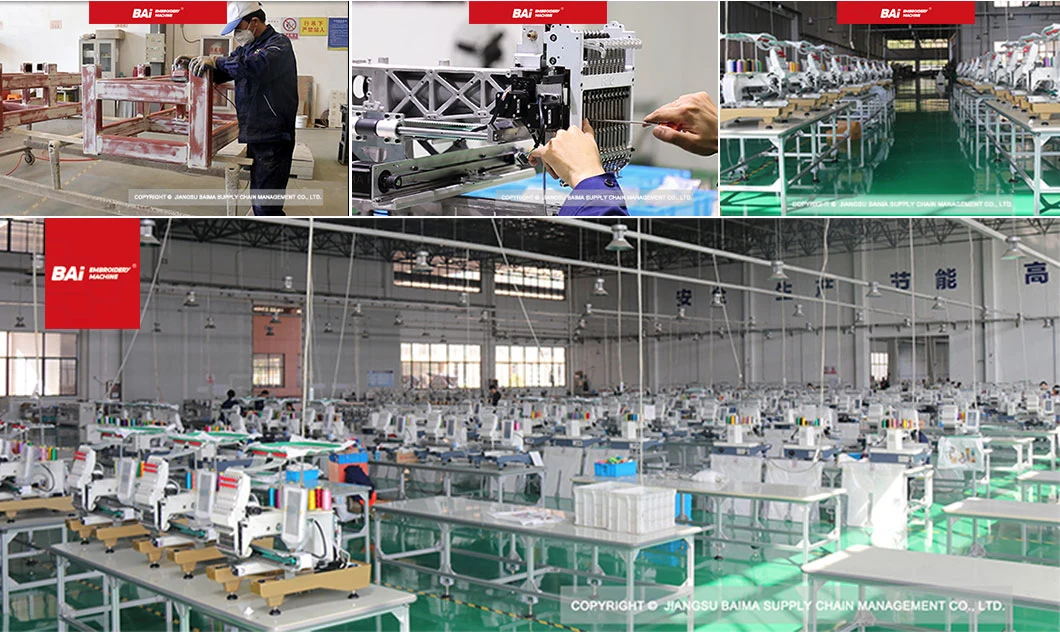 Bai Motor-Driven High Speed Single Head Multi-Function Cloth Embroidery Machine for Price