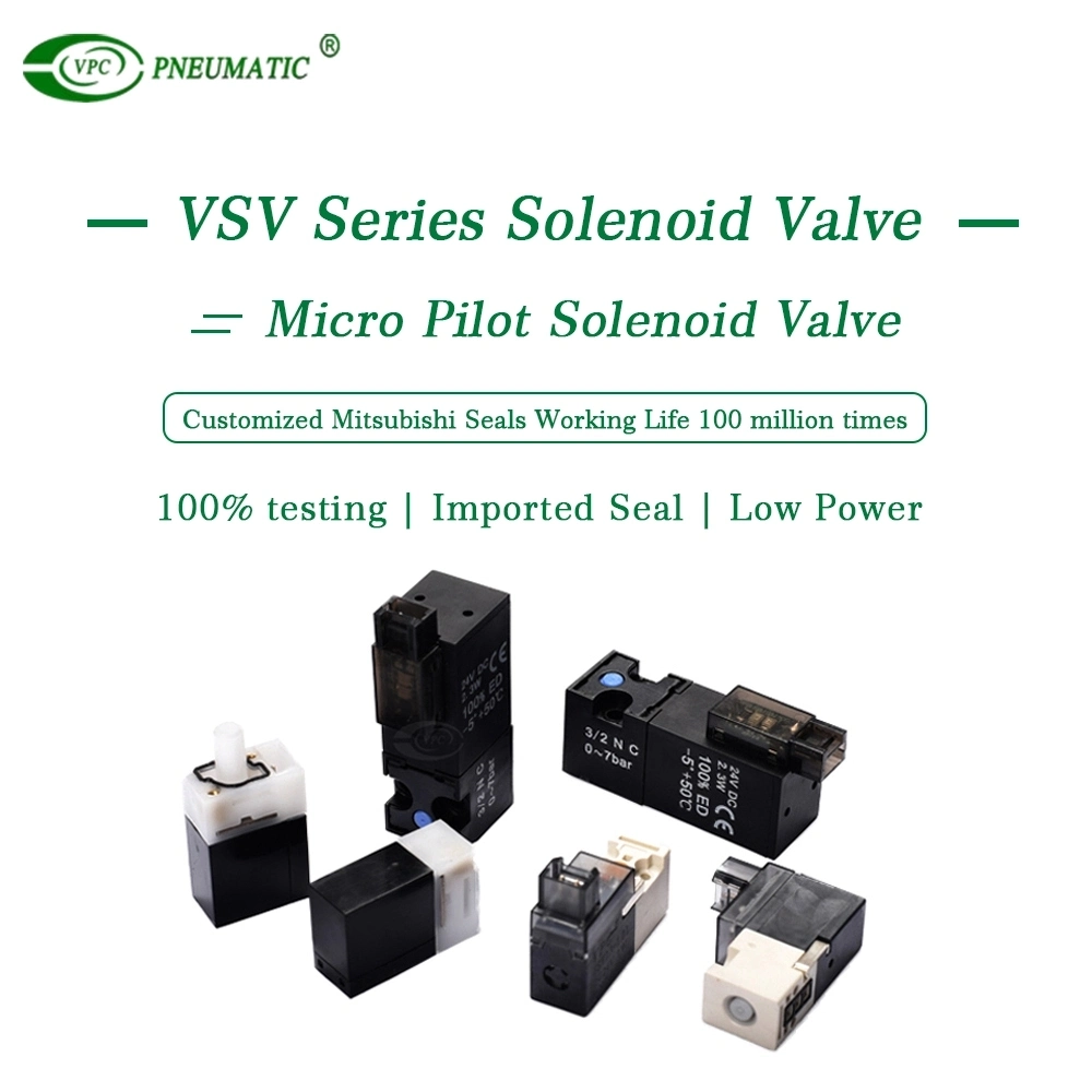 SMC DC12V Vsv 15mm Pilot Miniature Valve for Knitting Sock Machine Solenoid Valve