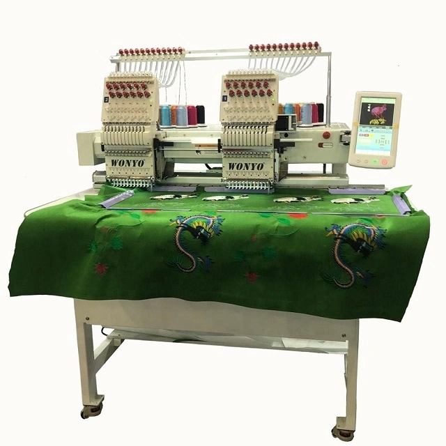 Topwisdom Computer 2 Head Computerized Cap Embroidery Machine