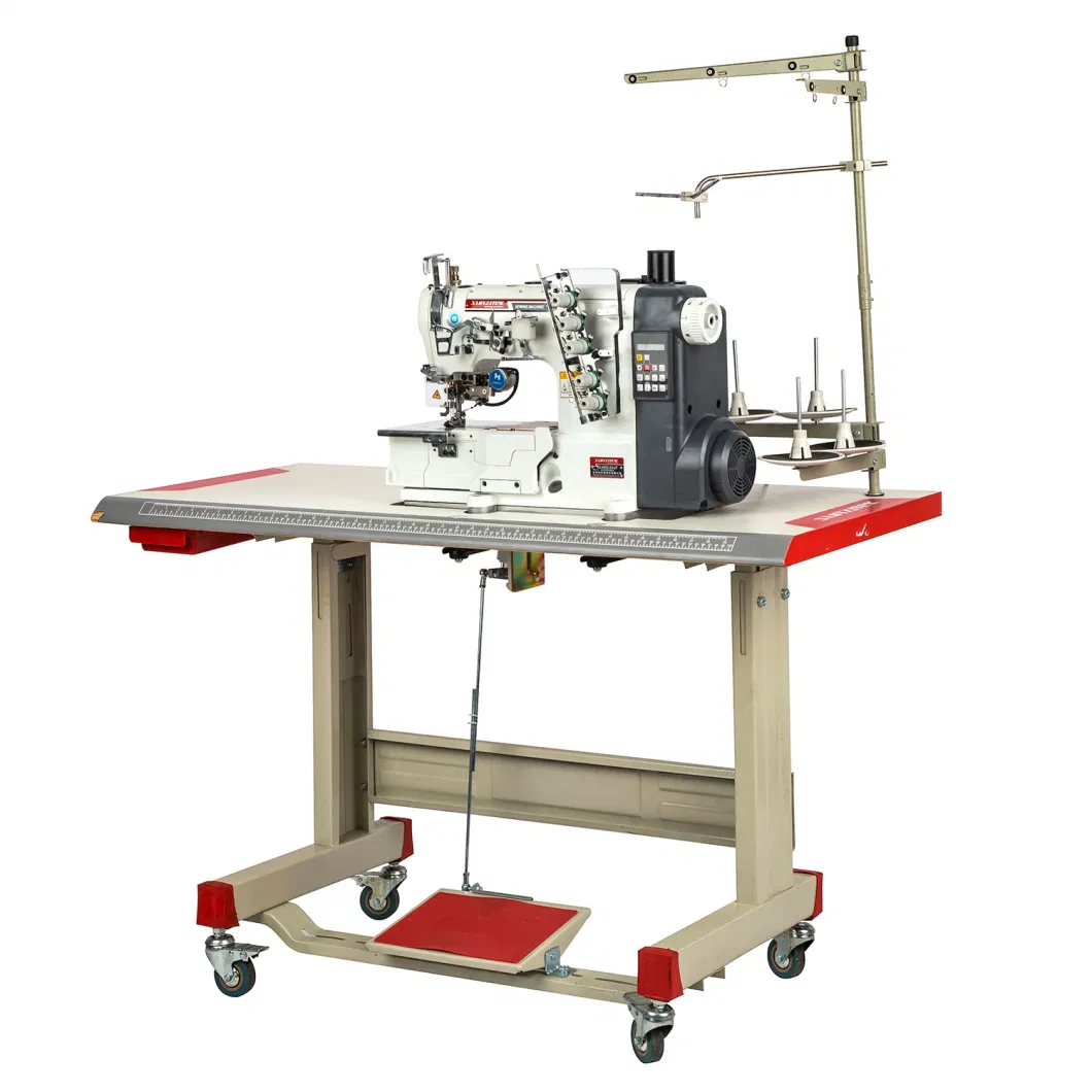 Sz-562e-01-Eut Fully Automatic Flat Bed Interlock Industrial Cloth Sewing Machine with Automatic Thread Trimmer and Footlifter