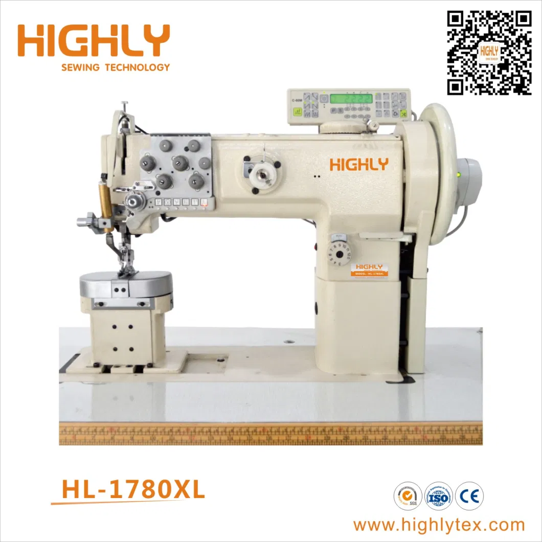 Hl-1780L-7 Multifunction Post Bed Double Needle Suitcase Handbag Sewing Machine