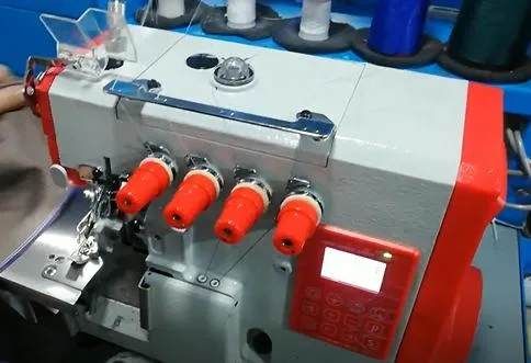 Directly Drive Super High Speed Overlock Sewing Machine with Stepping Motor&Auto Trimmer Ss-6f-4D/at