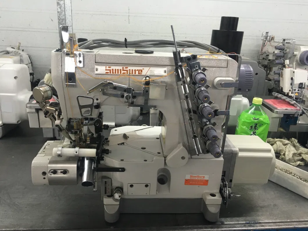 Cylinder Bed Direct Drive Interlock Sewing Machine with Right Cutter Ss-600-33AC/Ut