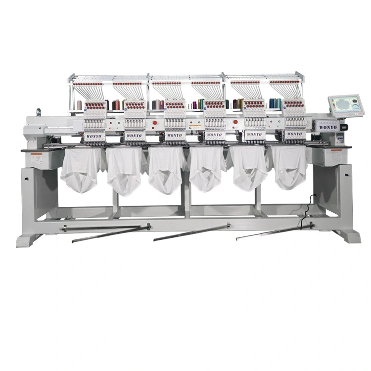 Wonyo Best Quality 6 Heads High Speed Computerized Embroidery Machine