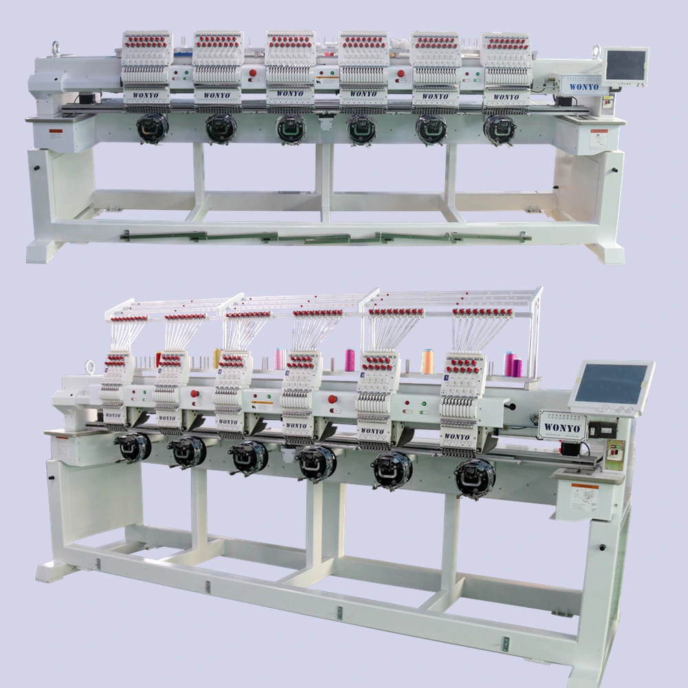 10 Years Service Multi Head 9/12/15 Needles Computerized Embroidery Machine Price in China Similar as Tajima Brother 4 6 8 Head Embroidery Machine
