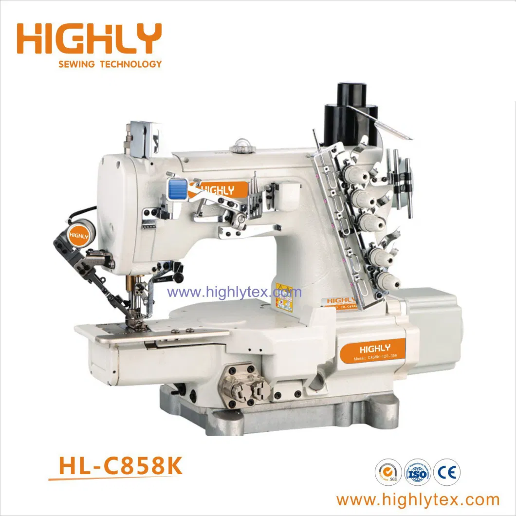 C858 High Speed Cylinder Bed Interlock Stretch Sewing Machine