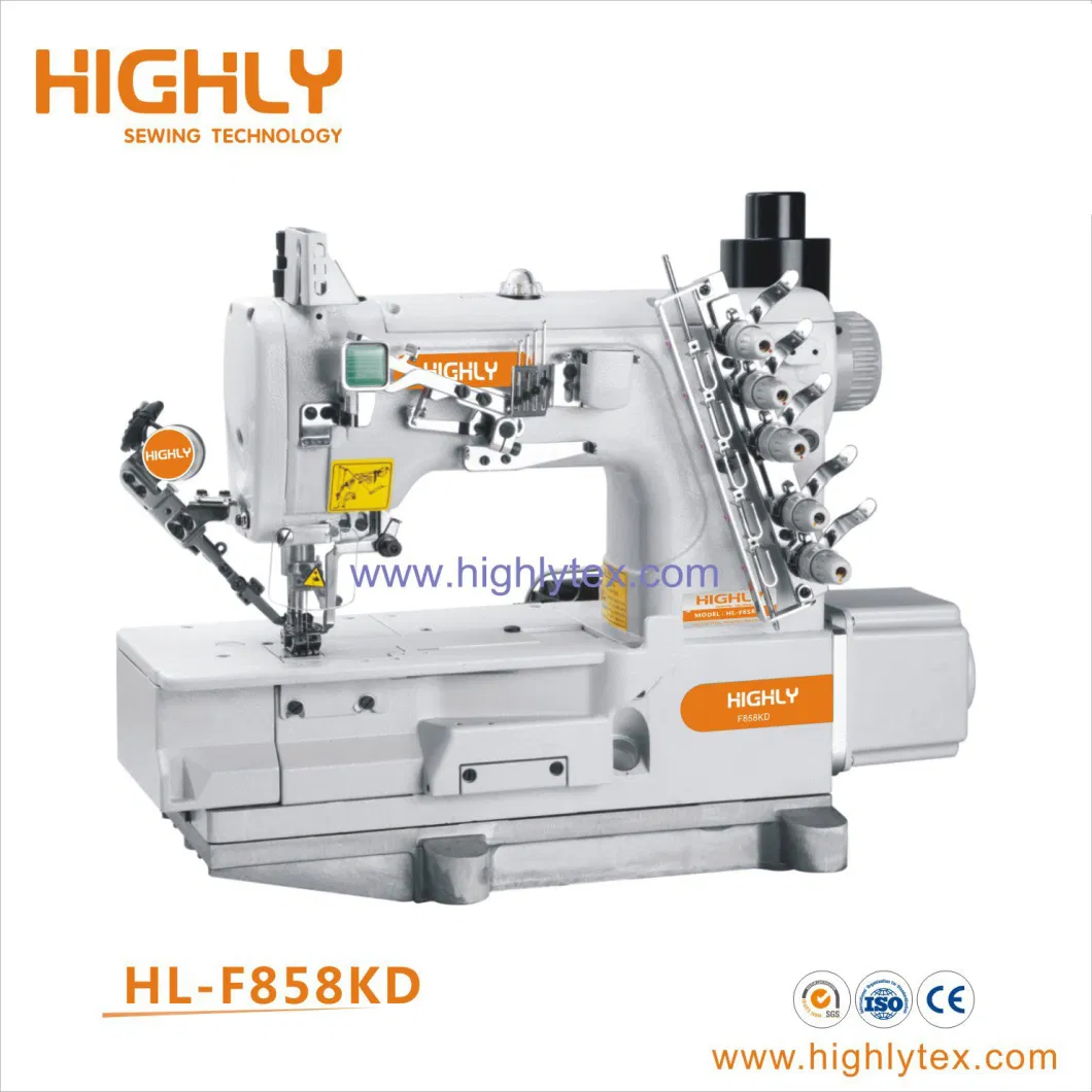 F858 High Speed Flat Bed Interlock Stretch Sewing Machine