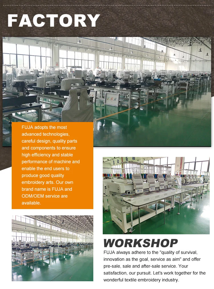 Industrial 4 Head Multi Needles Digital Computerized High Speed Clothes Hats Embroidery Machine