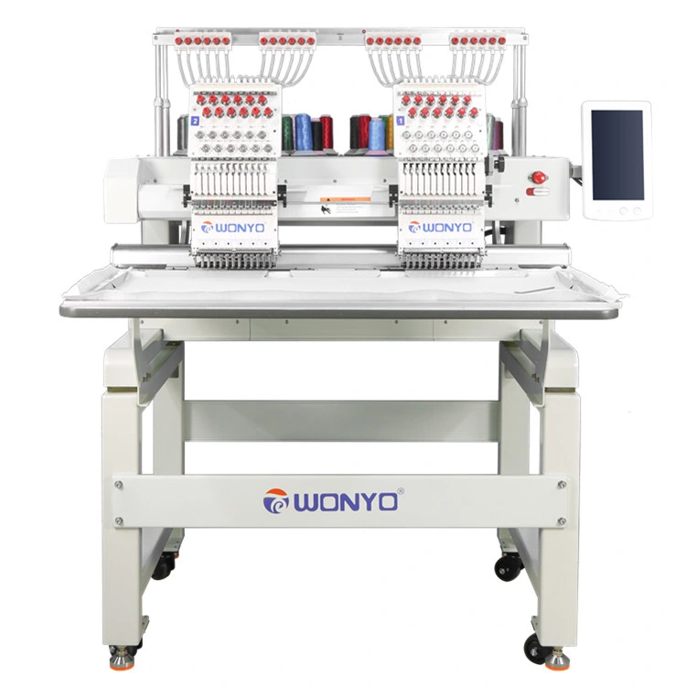 2 Head 9/12/15 Needle Multi Head Custom Embroidery Machine