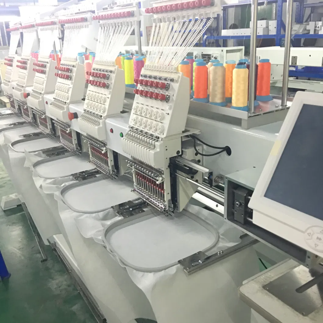 10 Years Service Multi Head 9/12/15 Needles Computerized Embroidery Machine Price in China Similar as Tajima Brother 4 6 8 Head Embroidery Machine
