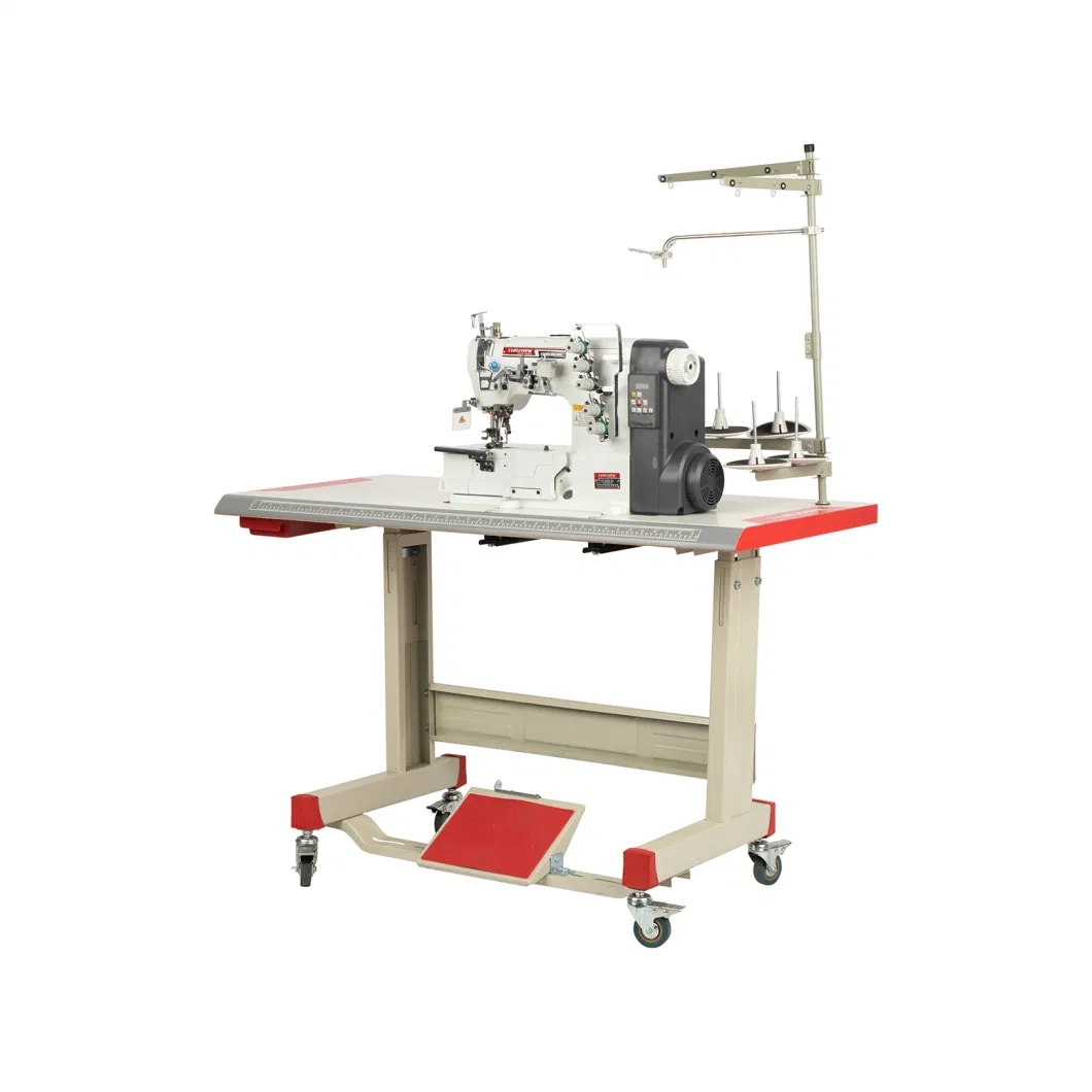 Sz-562e-01 Automatic Flat Bed Electric Cover Stitch Interlock Industrial Sewing Machine for Cloth