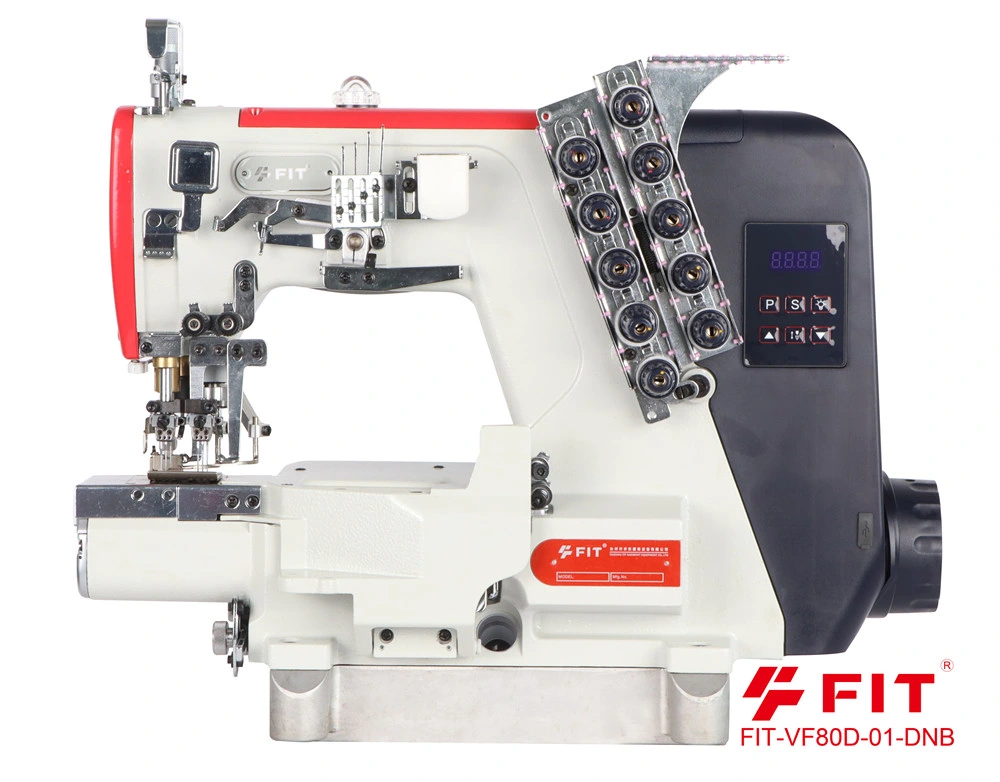 Double Needle Bar Direct Drive Cylinder Bed Interlock Sewing Machine FIT-VF80D-01-DNB