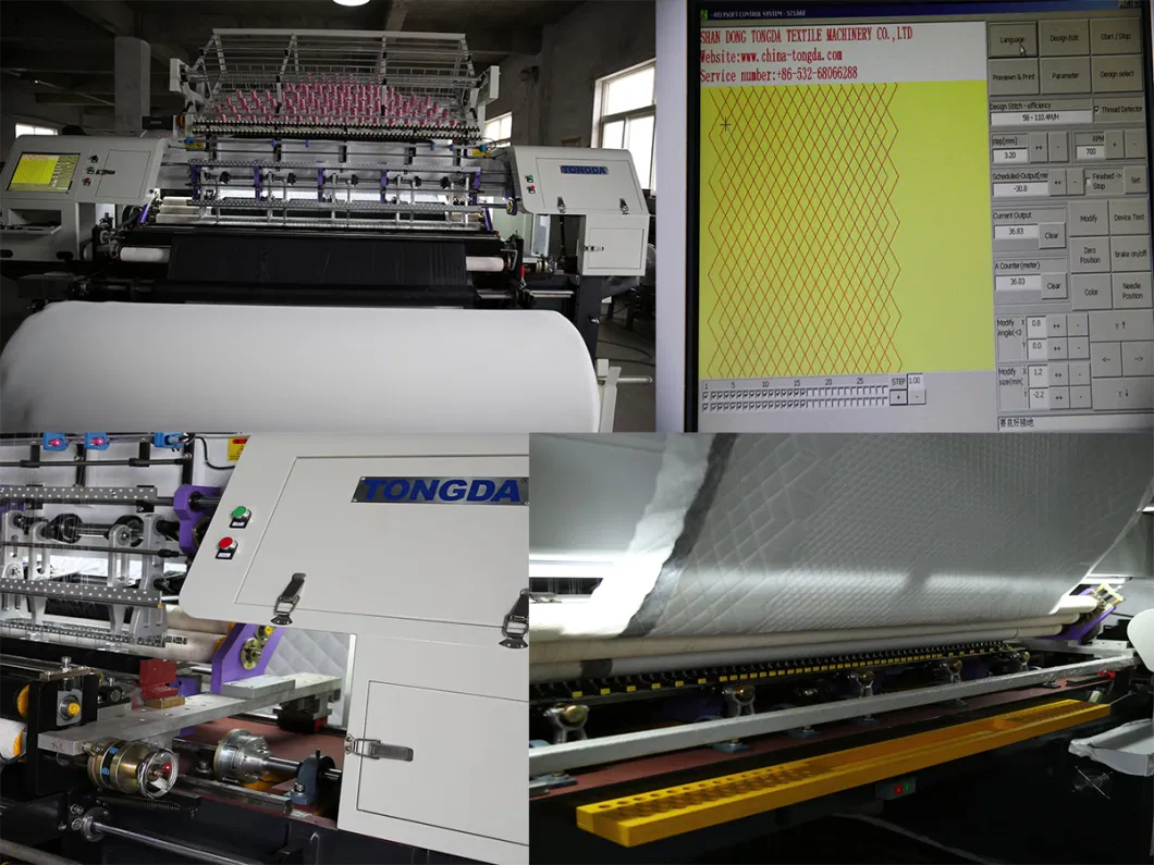 Tongda Textile Machinery Computerized Single Needle Quilting Machine for Big Pattern Quilt Design