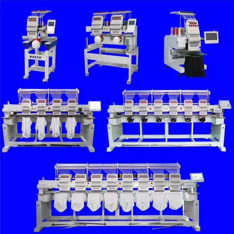 Custom Design Restaurant Hotel Clothing Group Embroidery Logo Embroidery Machine Sewing Machine for Sale with 6 Heads at Factory Price