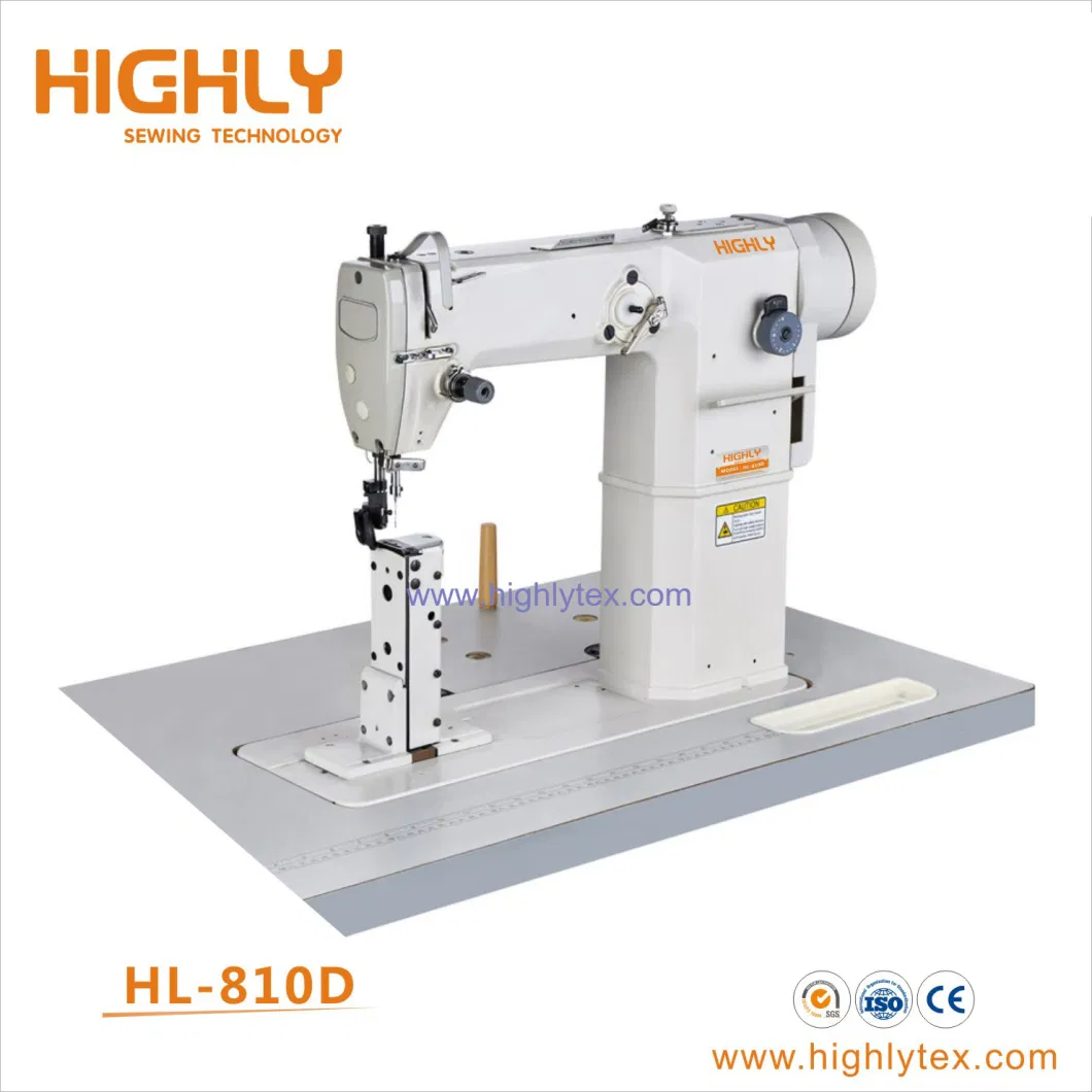 Hl-592 Computerized Post Bed Heavy Duty Leather Shoes Sewing Machine