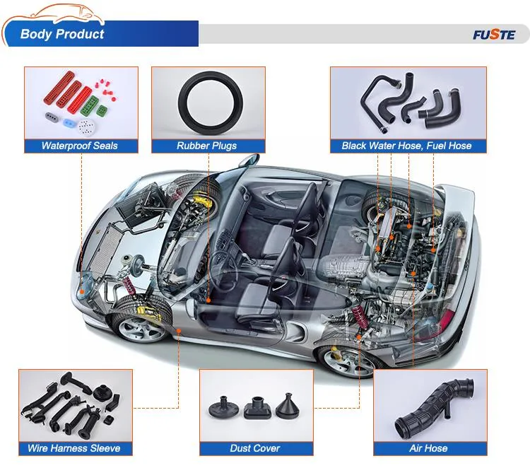 Factory Supply Car Wiper Spray Hose EPDM Rubber Hose Air Intake Hose Rubber Rubber Tube