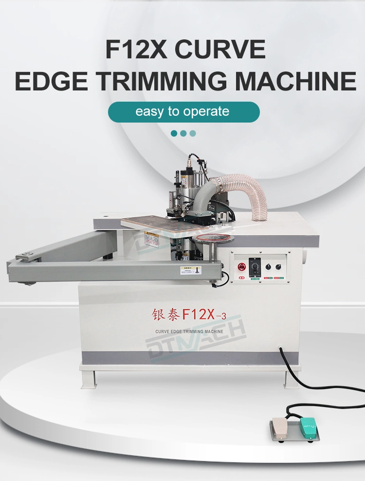 Woodworking Automatic Edge Banding Machine Top Bottom Trimming Unit Edgebander Trimmer