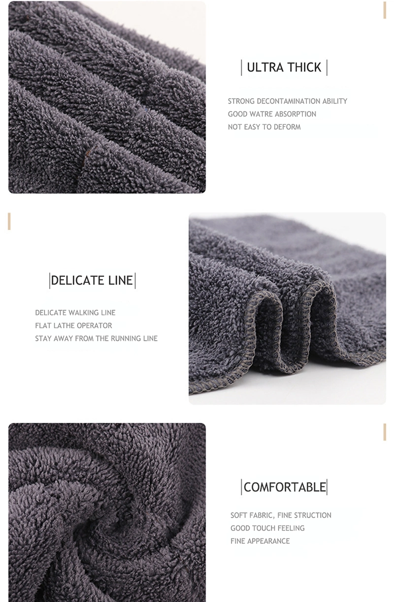 Multifunctional Streak Free Microfiber Dust Cleaning Cloth Rags for Household Kitchen Floor Car